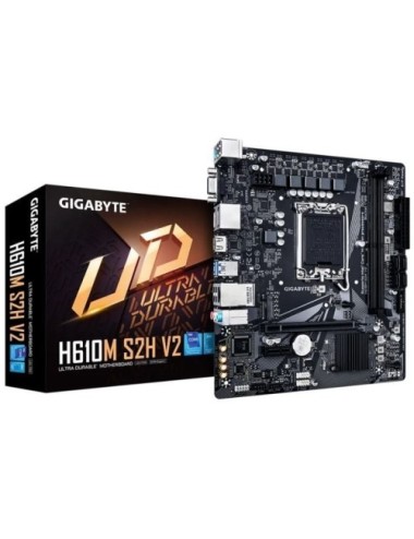 Placa Base Gigabyte H610M S2H V2 Socket 1700/ DDR5/ PCIe 4.0/ Micro ATX
