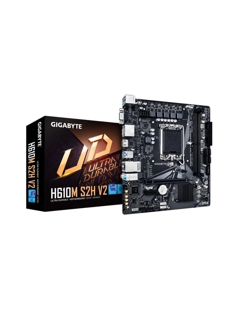 Placa Base Gigabyte H610M S2H V2 Socket 1700/ DDR5/ PCIe 4.0/ Micro ATX