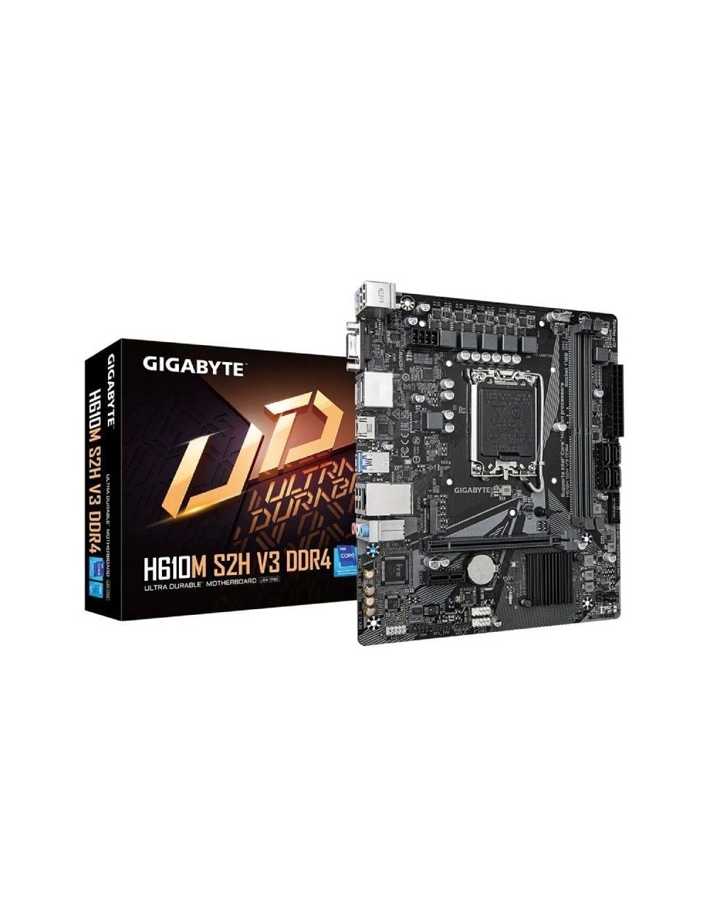 Placa Base Gigabyte H610M S2H V3 DDR4 Socket 1700/ DDR4/ PCIe 4.0/ Micro ATX