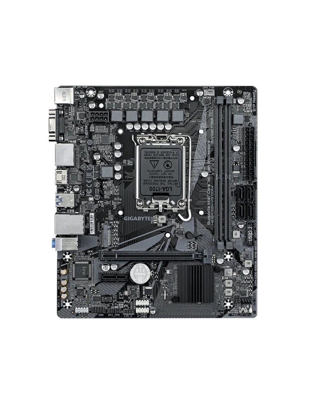 Placa Base Gigabyte H610M S2H V3 DDR4 Socket 1700/ DDR4/ PCIe 4.0/ Micro ATX