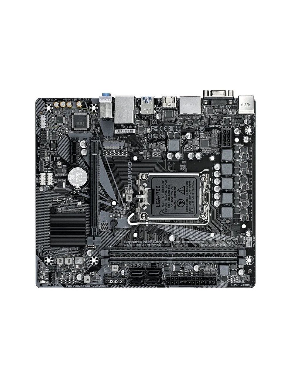 Placa Base Gigabyte H610M S2H V3 DDR4 Socket 1700/ DDR4/ PCIe 4.0/ Micro ATX