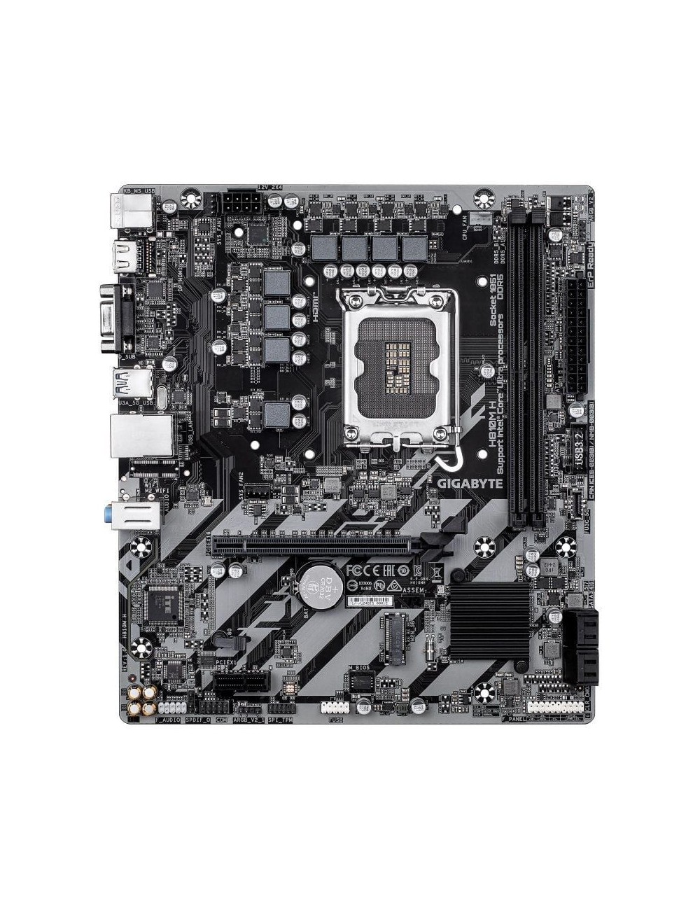Placa Base Gigabyte H810M H Socket 1851/ DDR5/ PCIe 4.0/ Micro ATX