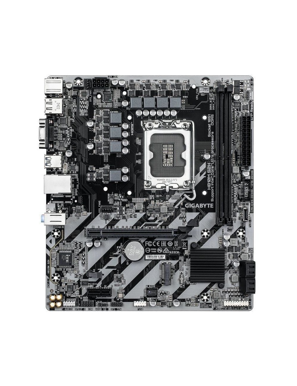 Placa Base Gigabyte H810M S2H Socket 1851/ DDR5/ PCIe 4.0/ Micro ATX