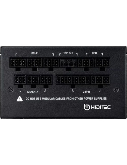 Fuente de Alimentación Hiditec GDX1050 V3/ 1050W/ Ventilador 14cm/ ATX 3.1/ PCIe 5.1/ 80 Plus Gold