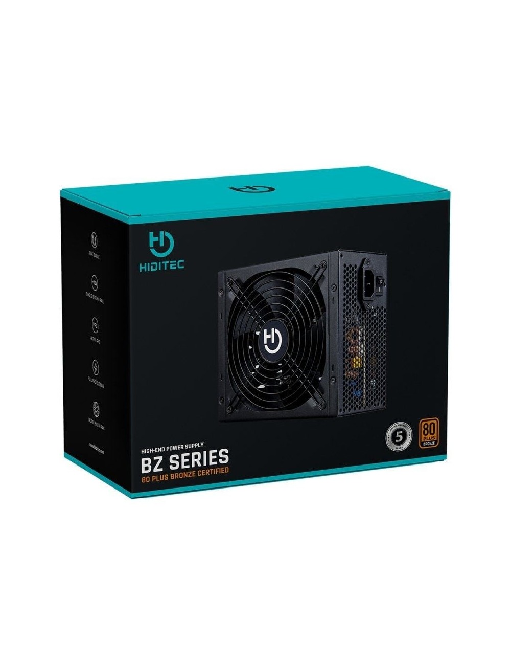 Fuente de Alimentación Hiditec RL550/ 550W/ Ventilador 12cm/ 80 Plus Bronze