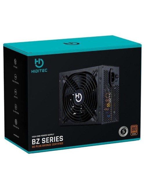 Fuente de Alimentación Hiditec RL550/ 550W/ Ventilador 12cm/ 80 Plus Bronze