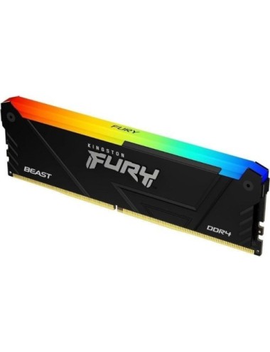 Memoria RAM Kingston FURY Beast RGB 32GB/ DDR4/ 3200MHz/ 1.35V/ CL16/ DIMM