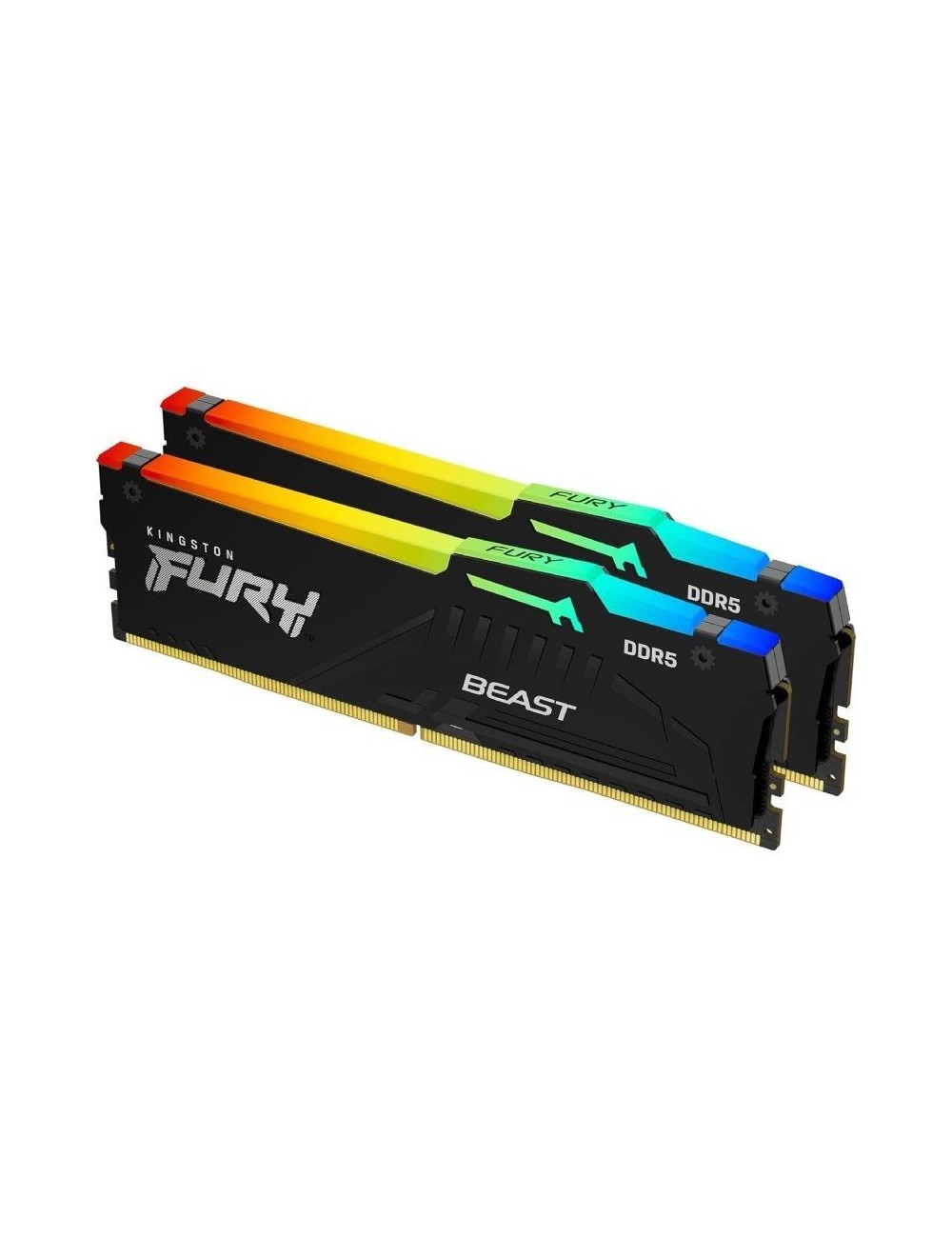 Memoria RAM Kingston FURY Beast RGB 2 x 16GB/ DDR5/ 5600MHz/ 1.25V/ CL36/ DIMM