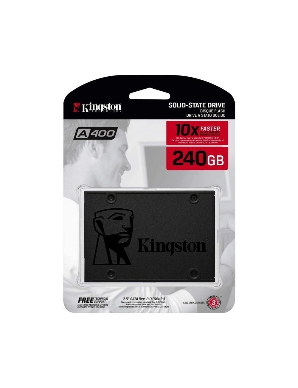 Disco SSD Kingston A400 240GB/ SATA III
