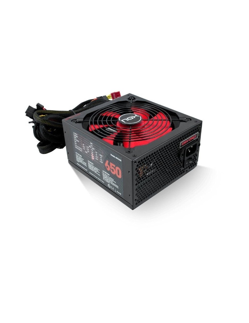 Fuente de Alimentación Nox NX/ 650W/ Ventilador 14cm