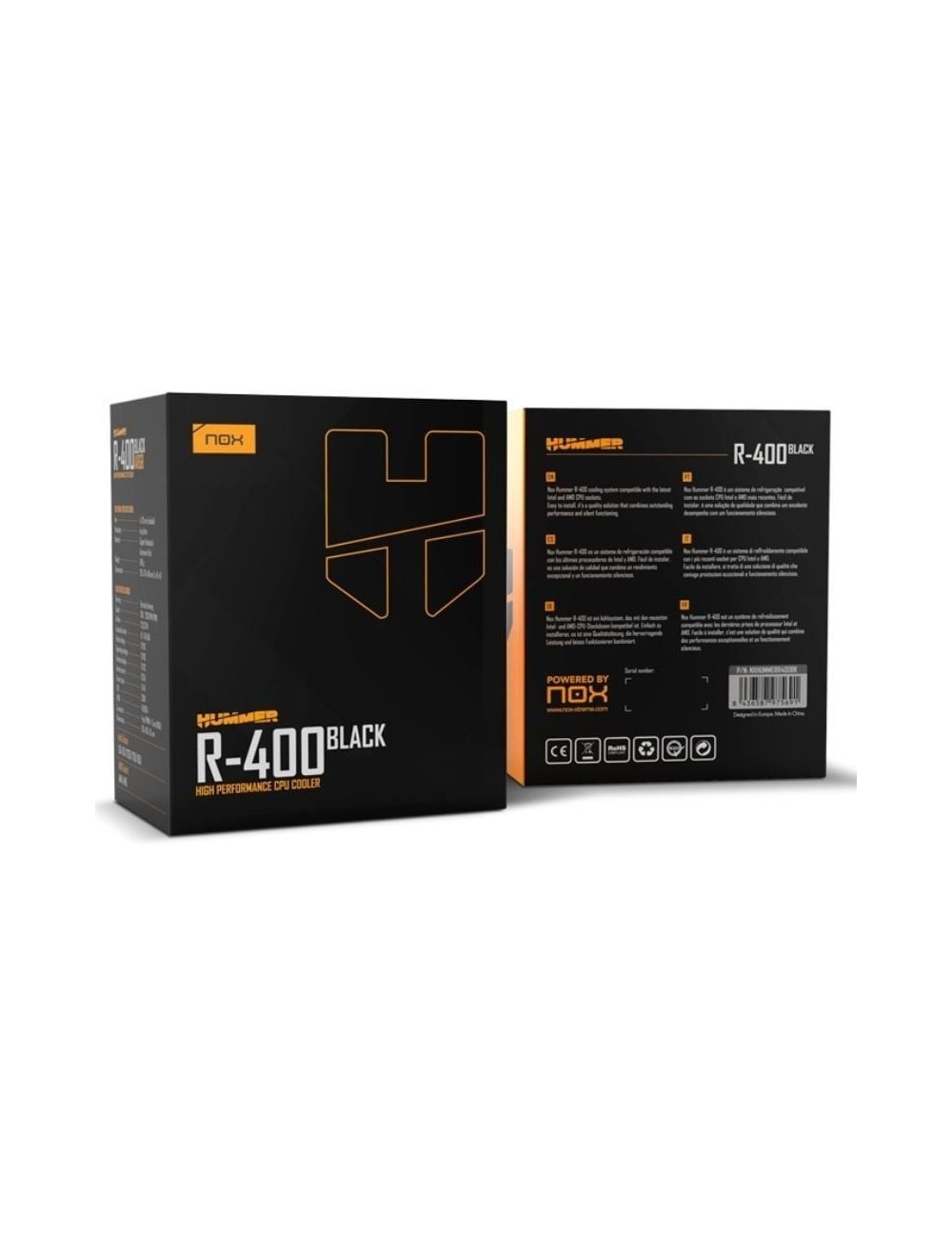 Ventilador con Disipador Nox Hummer R-400/ 12cm