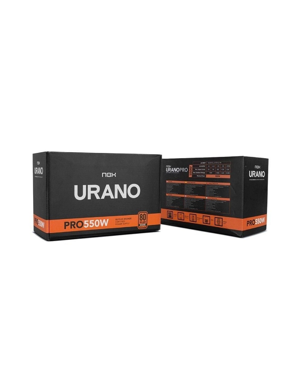 Fuente de Alimentación Nox Urano VX/ 550W/ Ventilador 12cm/ 80 Plus Bronze