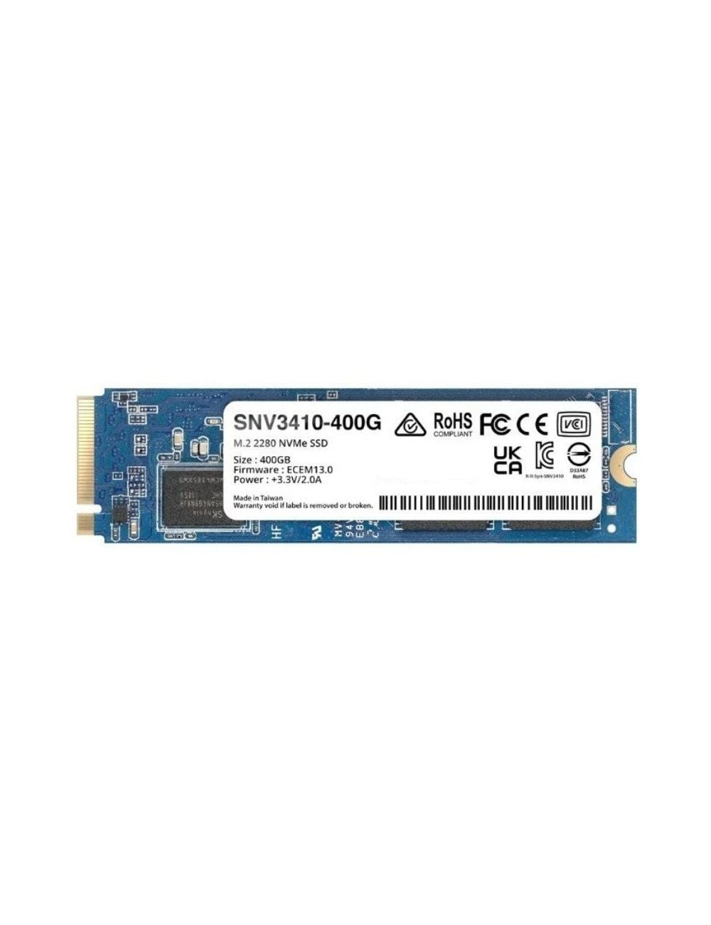 Disco SSD Synology SNV3410 400GB/ M.2 2280 PCIe Gen3