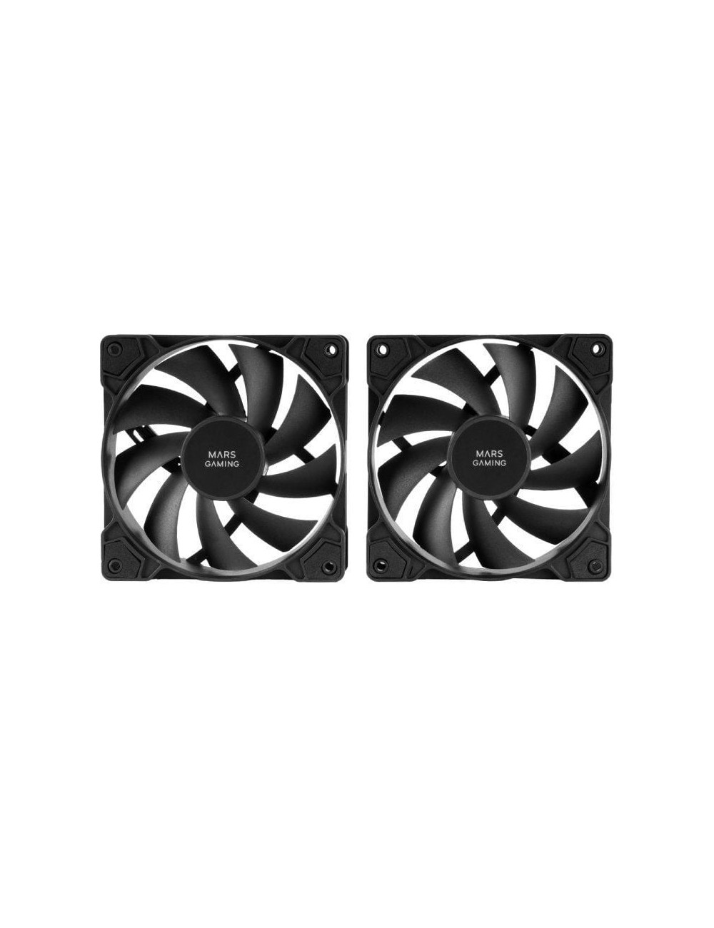 Pack 2 Ventiladores Mars Gaming MF-PWMX2/ 12cm