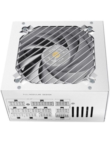 Fuente de Alimentación Mars Gaming MPB1000PSI/ 1000W/ Ventilador 14cm/ ATX 3.1/ PCIe 5.1/ 80 Plus Gold/ Blanca