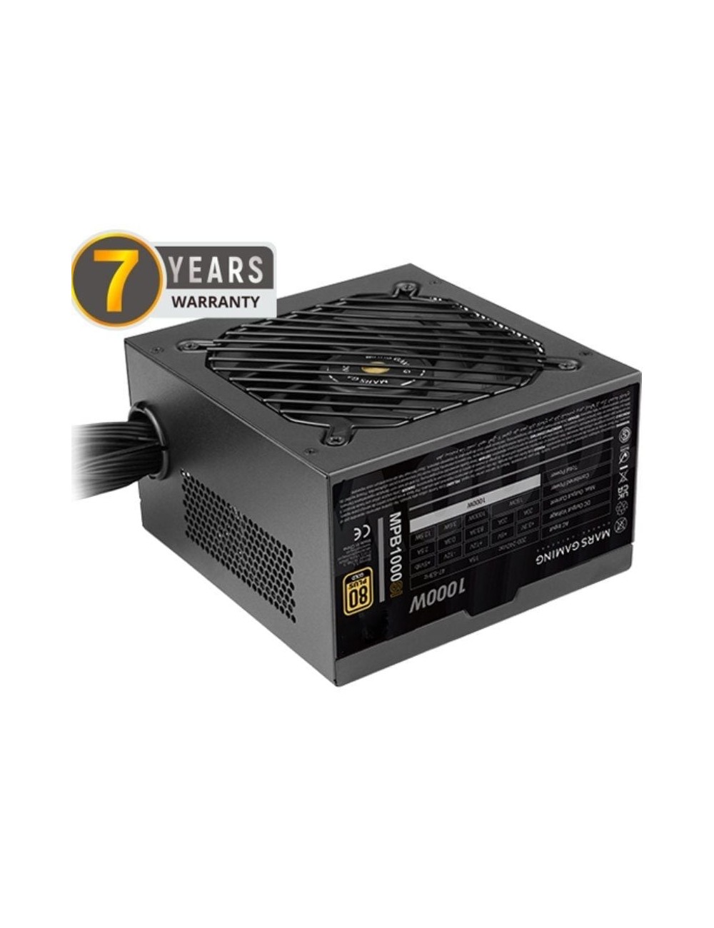 Fuente de Alimentación Mars Gaming MPB1000SI/ 1000W/ Ventilador 12cm/ 80 Plus Gold
