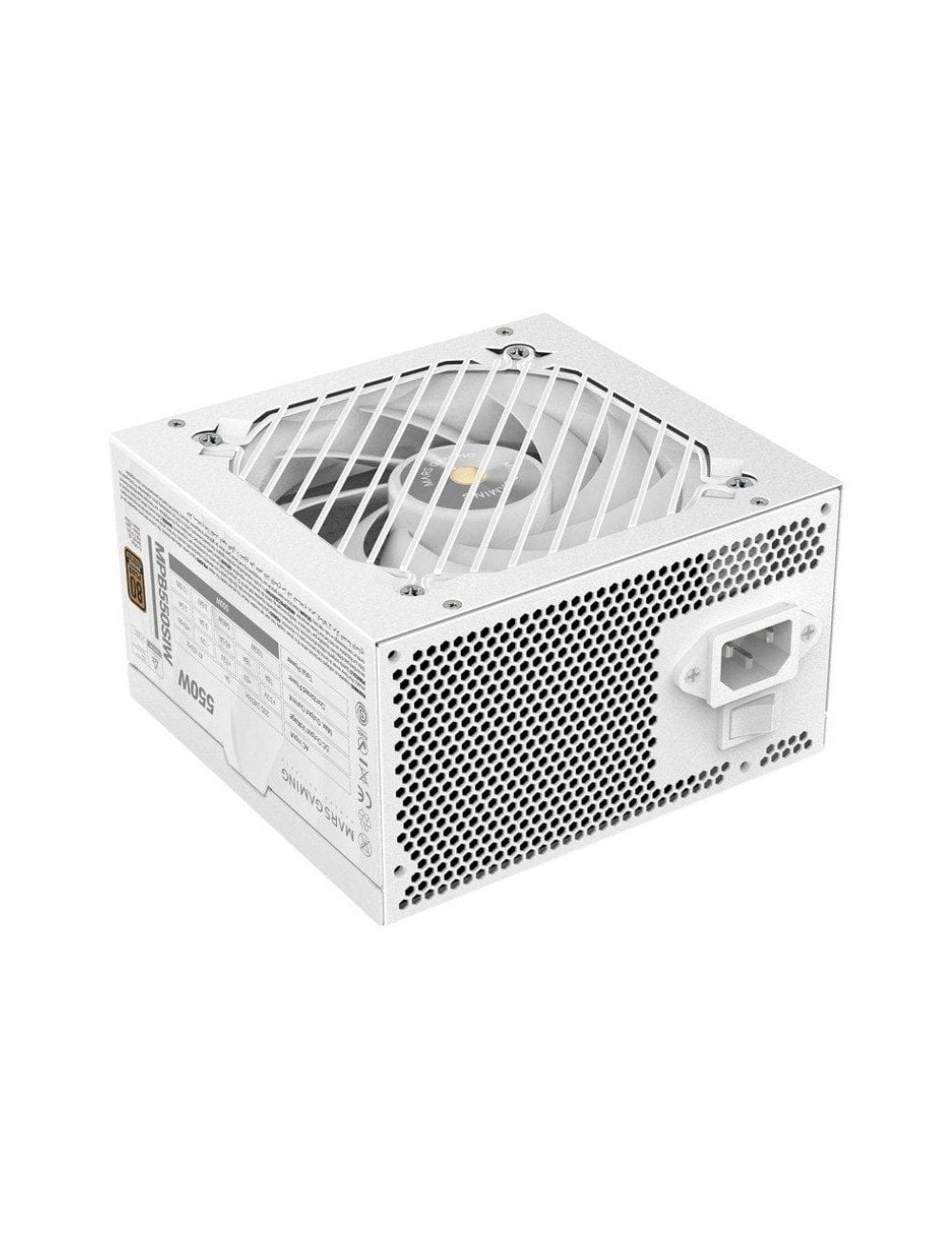 Fuente de Alimentación Mars Gaming MPB550SI/ 550W/ Ventilador 12cm/ 80 Plus Bronze/ Blanca