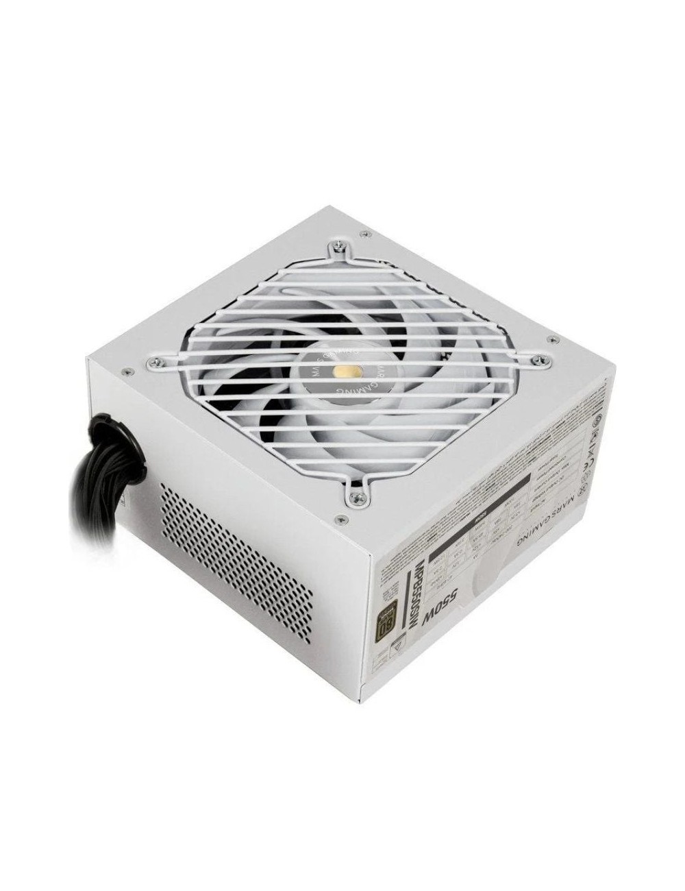 Fuente de Alimentación Mars Gaming MPB550SI/ 550W/ Ventilador 12cm/ 80 Plus Bronze/ Blanca