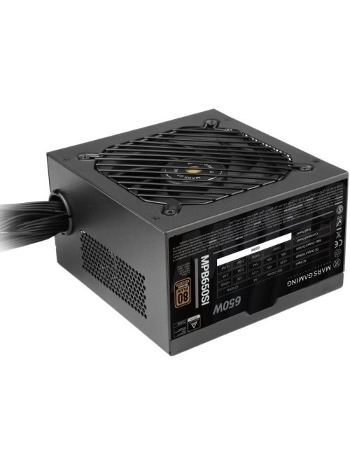 Fuente de Alimentación Mars Gaming MPB650SI/ 650W/ Ventilador 12cm/ 80 Plus Bronze