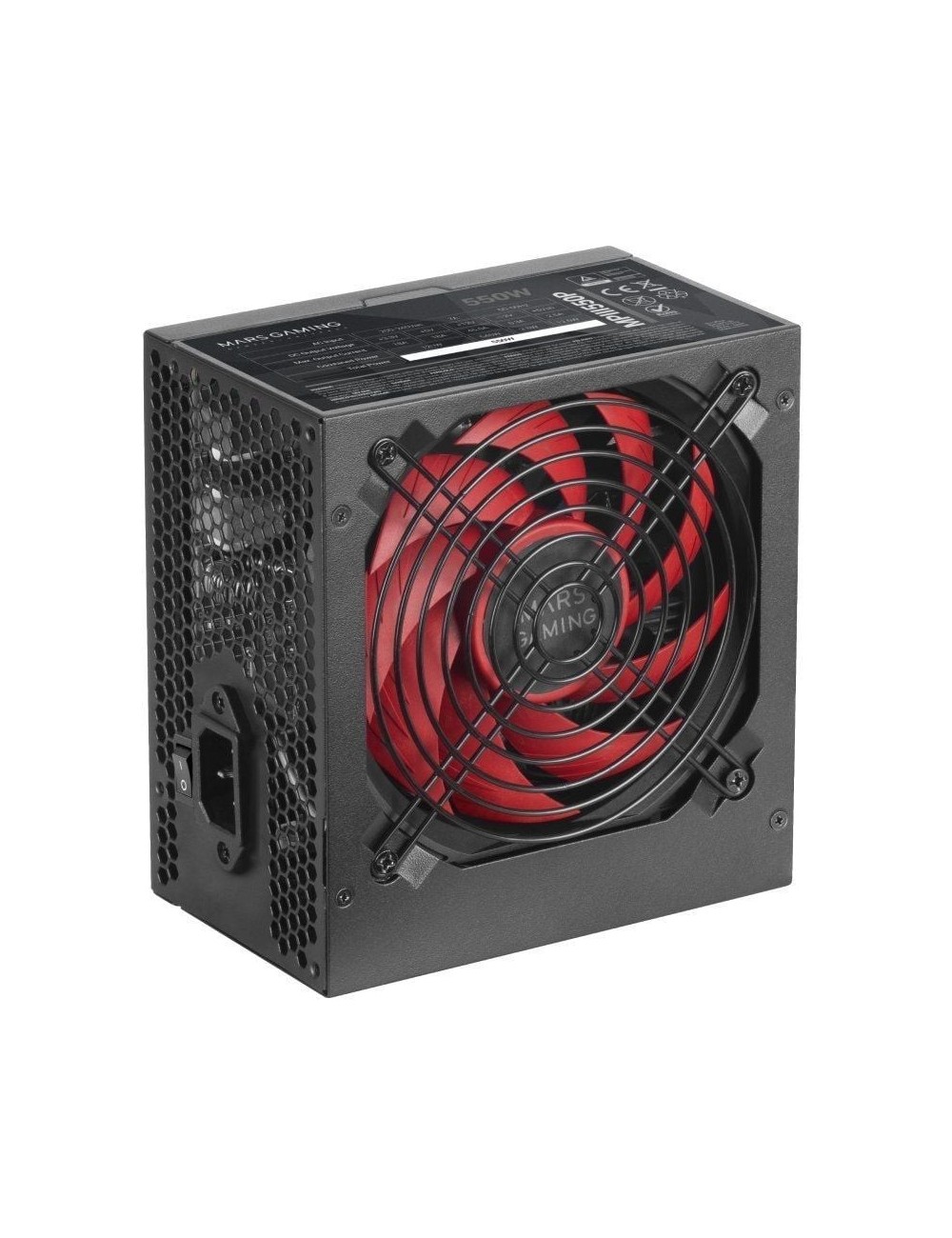 Fuente de Alimentación Mars Gaming MPIII550P/ 550W/ Ventilador 12cm
