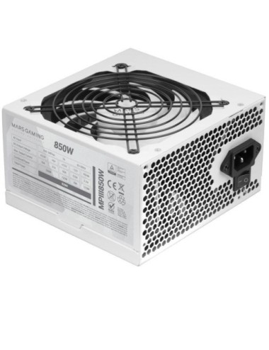 Fuente de Alimentación Mars Gaming MPIII850W/ 850W/ Ventilador 12cm/ Blanca