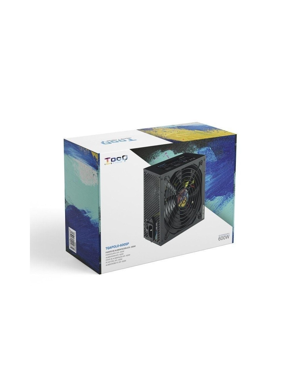 Fuente de Alimentación TooQ TQAPOLO-600SP/ 600W/ Ventilador 14cm