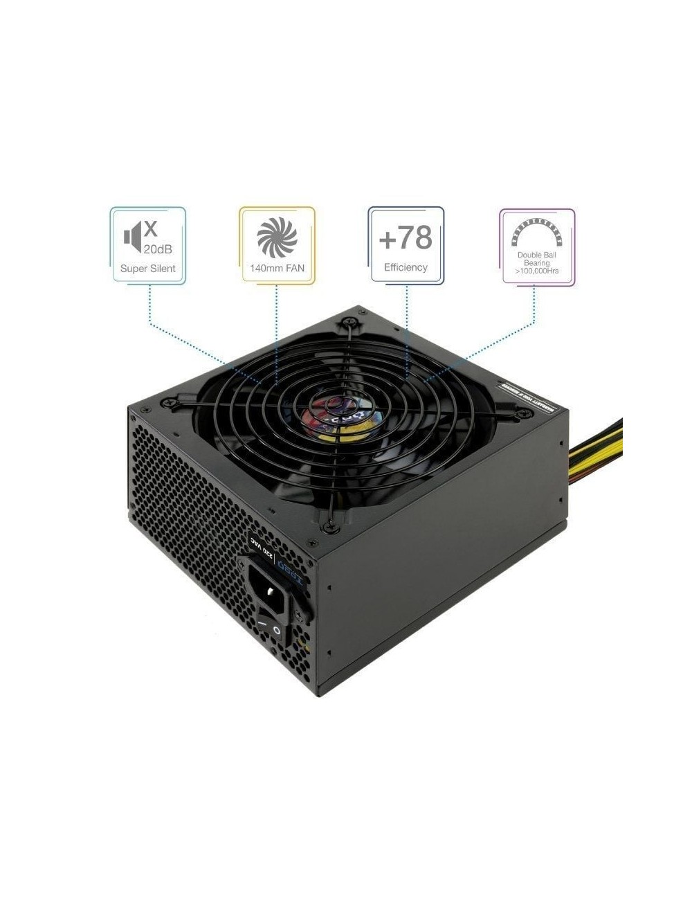 Fuente de Alimentación TooQ TQAPOLO-700SP/ 700W/ Ventilador 14cm
