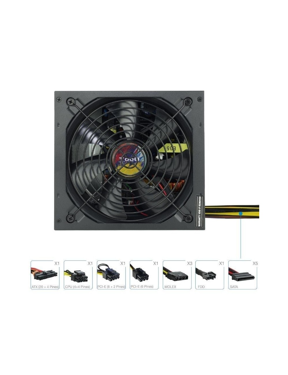 Fuente de Alimentación TooQ TQAPOLO-700SP/ 700W/ Ventilador 14cm