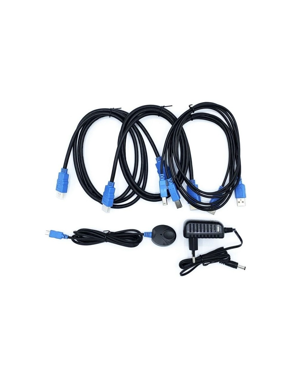 Conmutador KVM HDMI Aisens A111-0400/ 2PC con 1 sólo teclado y ratón