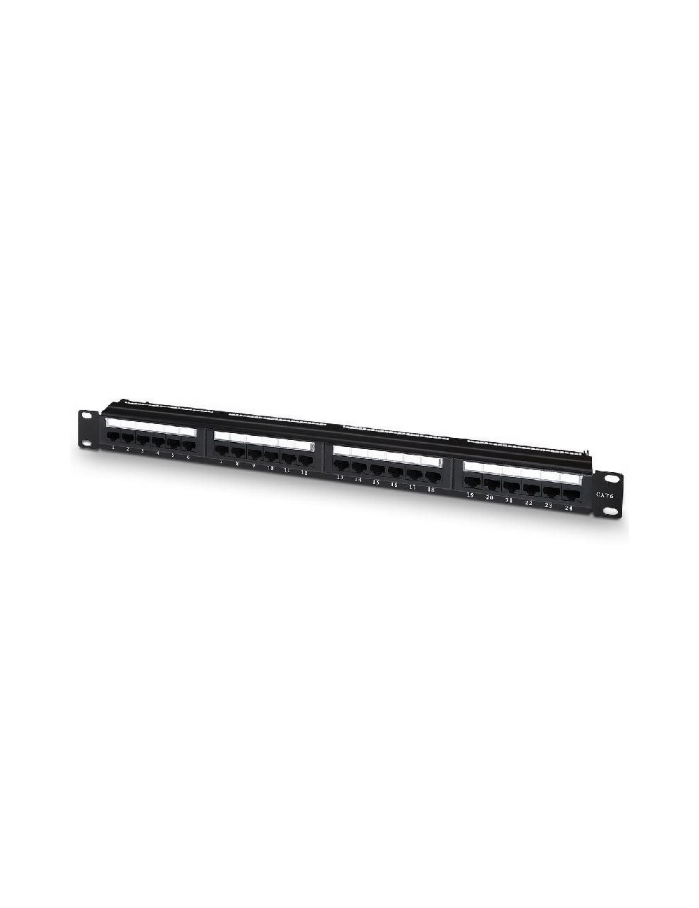 Patch Panel Aisens A141-0509/ 24 Puertos/ Cat.6/ Altura 1U/ Gestión de Cables