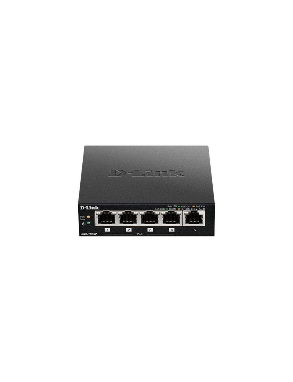Switch D-Link DGS-1005P 5 Puertos/ RJ-45 10/100/1000 PoE