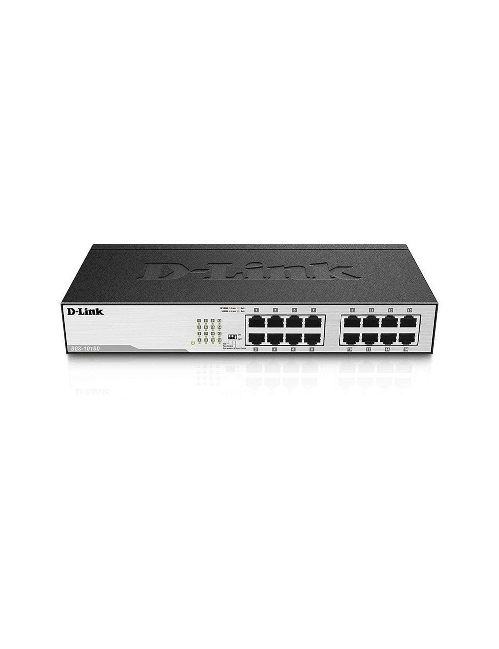 Switch D-Link DGS-1016D 16 Puertos/ RJ-45 Gigabit 10/100/1000