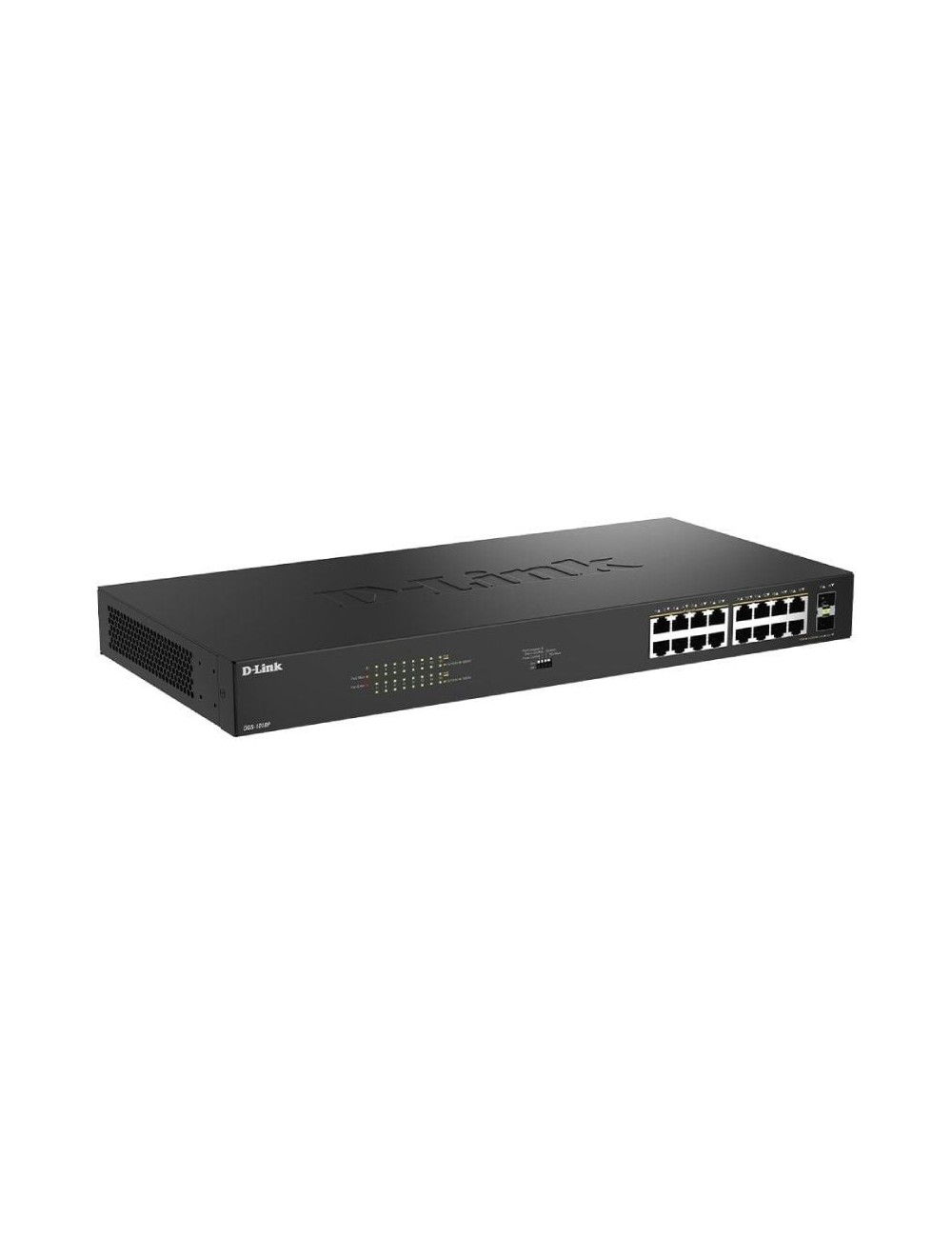 Switch D-Link DGS-1018P/E 18 Puertos/ RJ-45 Gigabit 10/100/1000 PoE/ SFP
