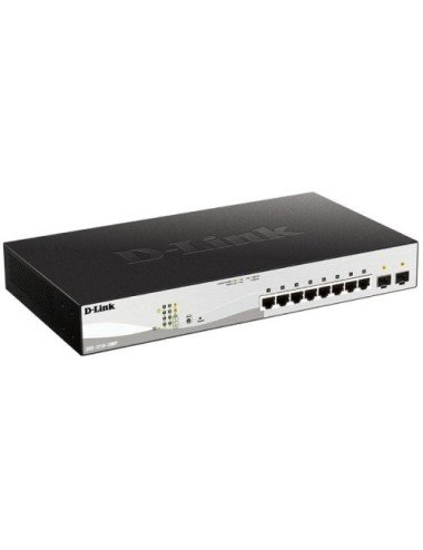 Switch Gestionable D-Link DGS-1210-10MP 10 Puertos/ RJ-45 10/100/1000/ PoE/ SFP