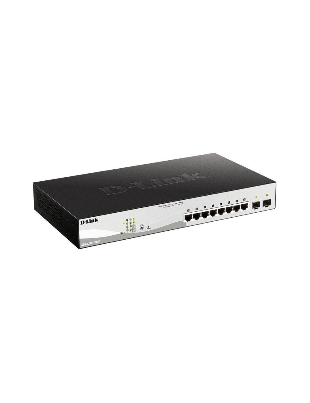 Switch Gestionable D-Link DGS-1210-10MP 10 Puertos/ RJ-45 10/100/1000/ PoE/ SFP