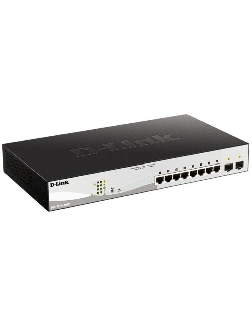 Switch Gestionable D-Link DGS-1210-10MP 10 Puertos/ RJ-45 10/100/1000/ PoE/ SFP