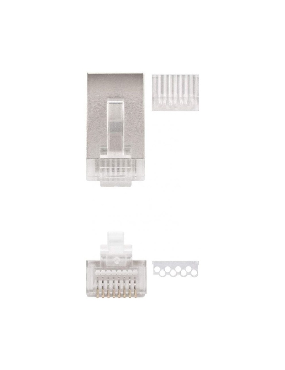 Conector RJ45 Nanocable 10.21.0203/ Cat.6/ 10 uds