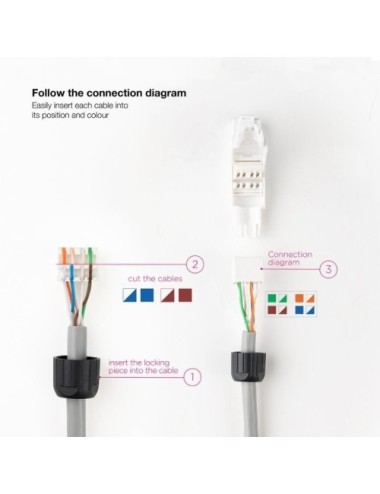 Conector RJ45 UTP Nanocable 10.21.0601/ Cat.6A/ Auto Crimpable/ 10 uds