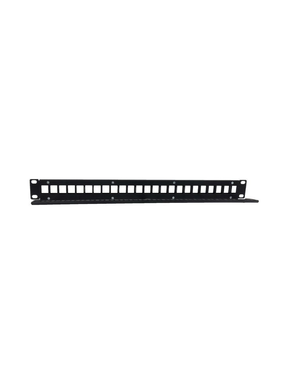 Patch Panel Phasak PA 3424/ 24 Puertos/ Cat.6/ Altura 1U/ Gestión de Cable/ Conectores RJ45 UTP No Incluidos