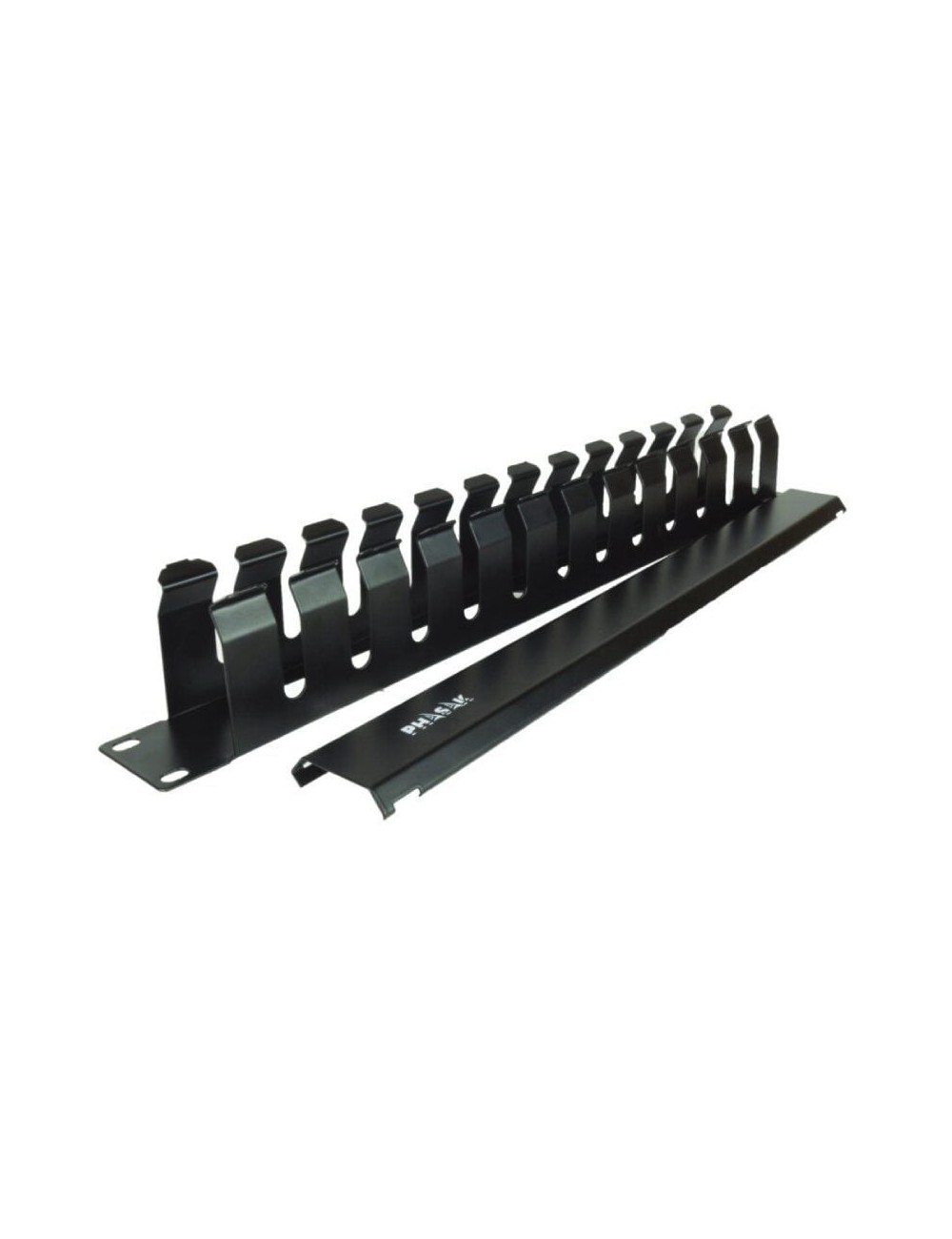 Panel Guía Cables con Tapa para Rack 19' Phasak PA 5095/ Altura 1U
