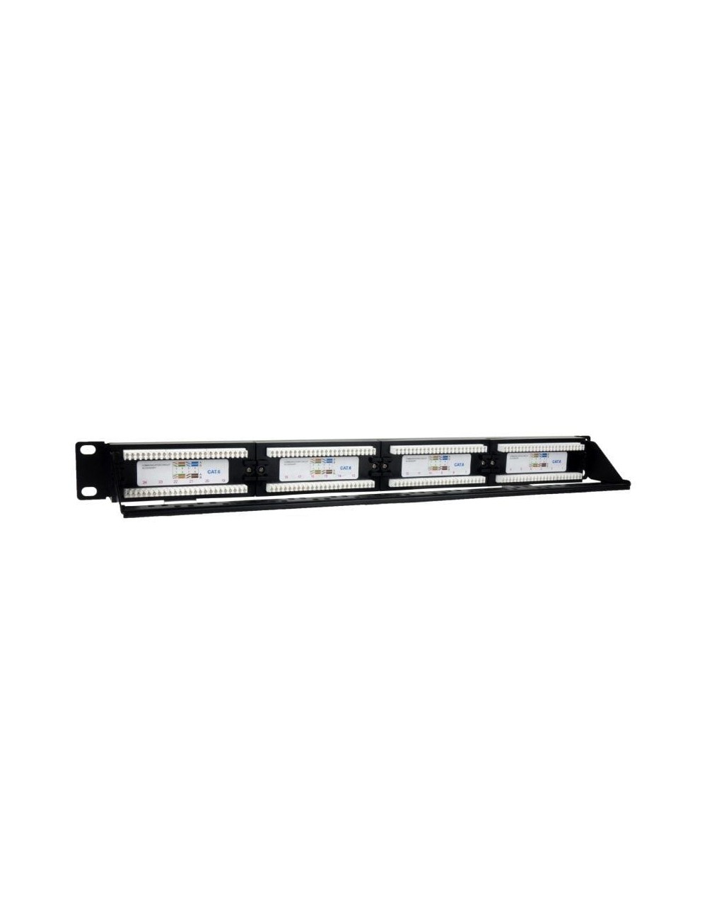 Patch Panel Phasak PU 2424/ 24 Puertos/ Cat.6/ Altura 1U/ Gestión de Cables