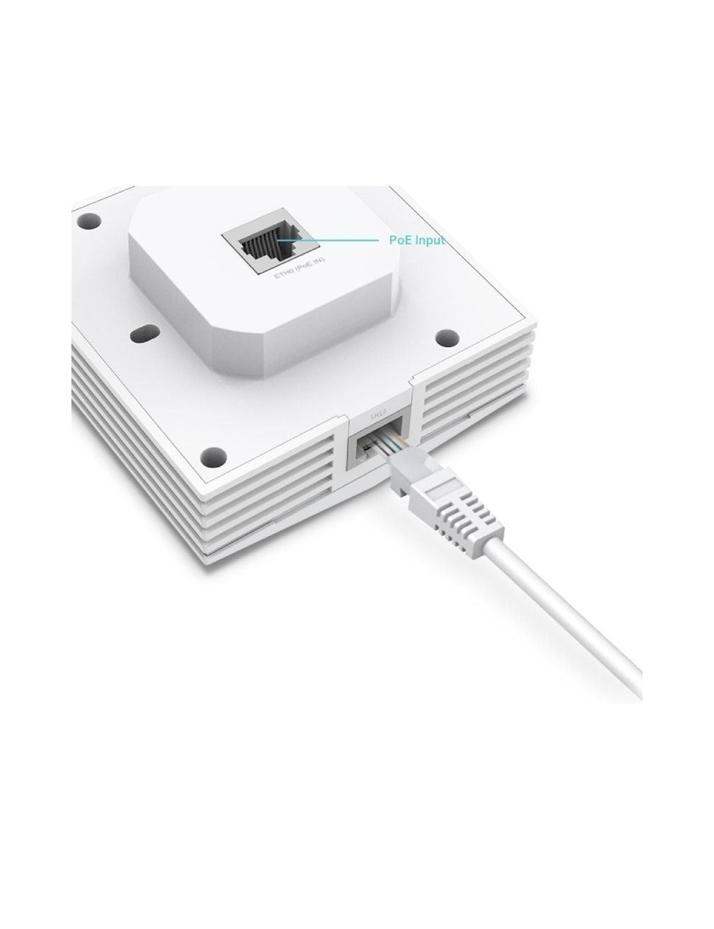 Punto de Acceso Inalámbrico TP-Link Omada EAP650-WALL/ WiFi 6/ PoE+/ 2976Mbps/ 2.4GHz 5GHz/ Antenas de 5dBi/ WiFi 802.11 ax/ac/a