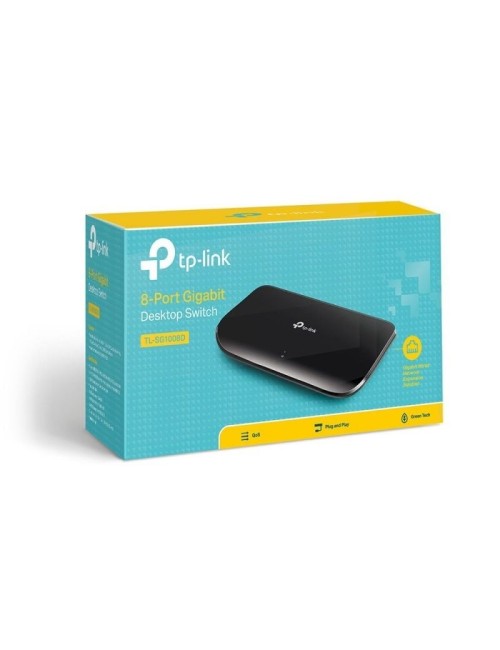 SWITCH TP-LINK TLSG1008D DE 8 PORTS, A 1000 Mbps