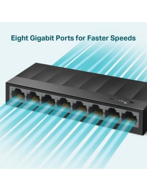 Switch TP-Link LS1008G 8 Puertos/ RJ-45 10/100/1000