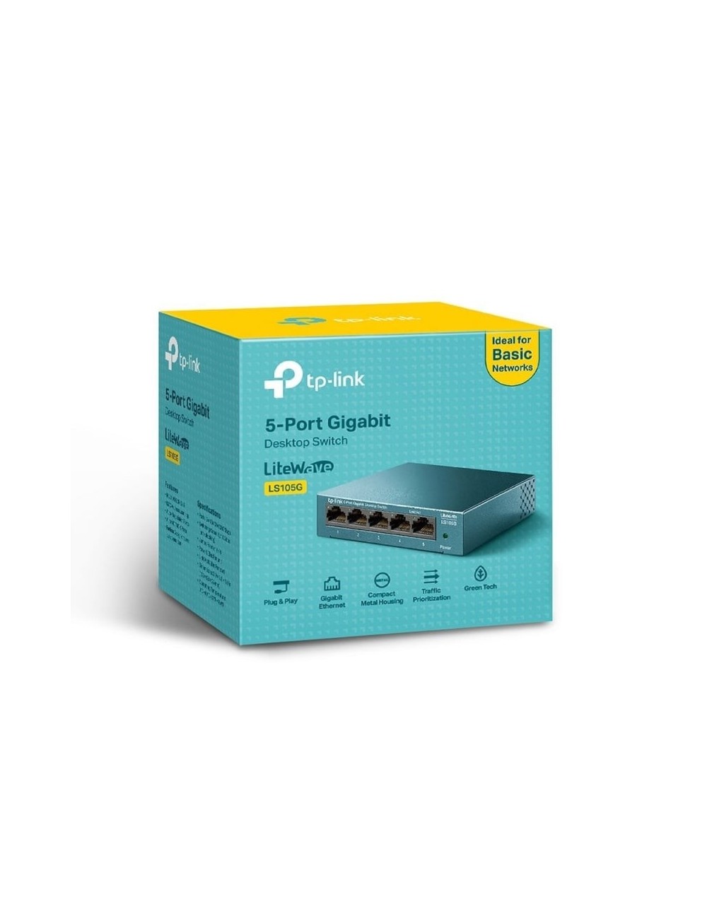 Switch TP-Link LS105G 5 Puertos/ RJ-45 10/100/1000