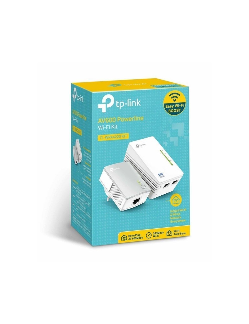 PLC WIFI TP-LINK 300Mbps WI-FI & 500 Mbps POWERLINE TL-WPA4220KIT