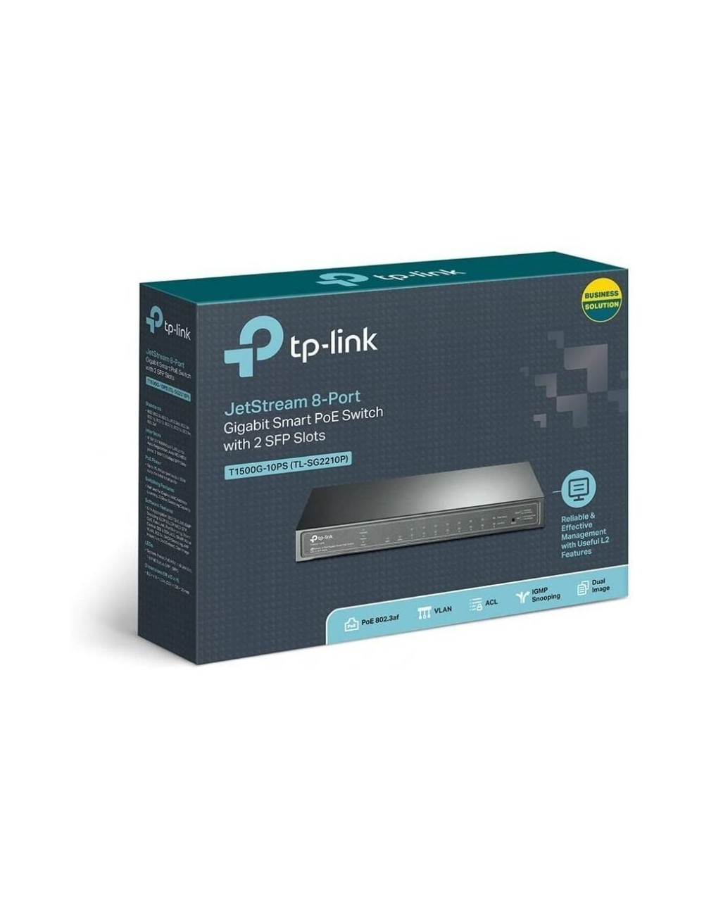 Switch TP-Link Smart Gigabit TL-SG2210P 10 Puertos/ RJ-45 10/100/1000 PoE/ SFP