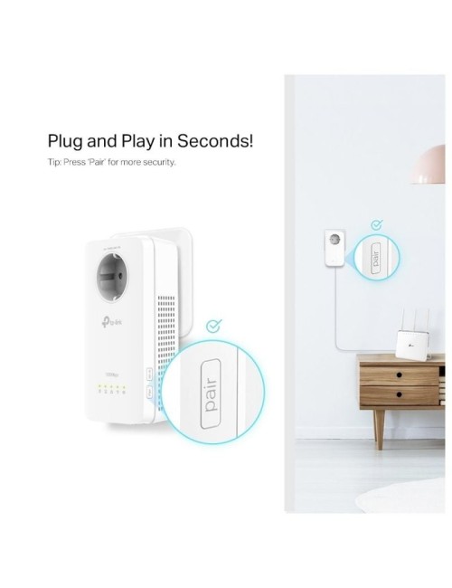 KIT ADAPTADOR PLC TP-LINK 1300MBIT/S ETHERNET 2 PECES BLANC ( TL-WPA8631P KIT )