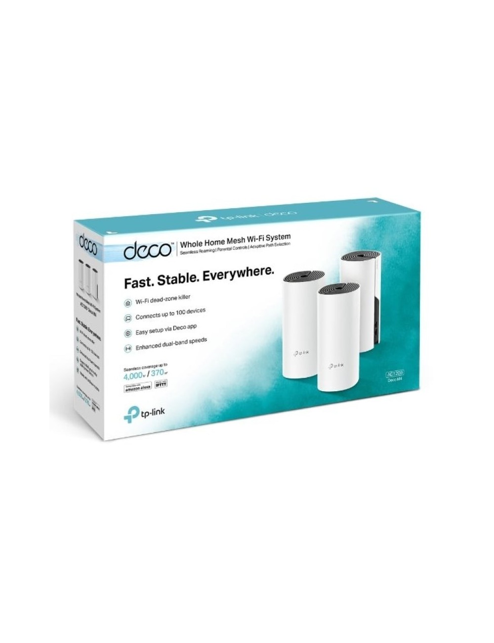 Sistema Mesh TP-Link Deco E4 1200Mbps/ 2.4GHz 5GHz/ Pack de 3