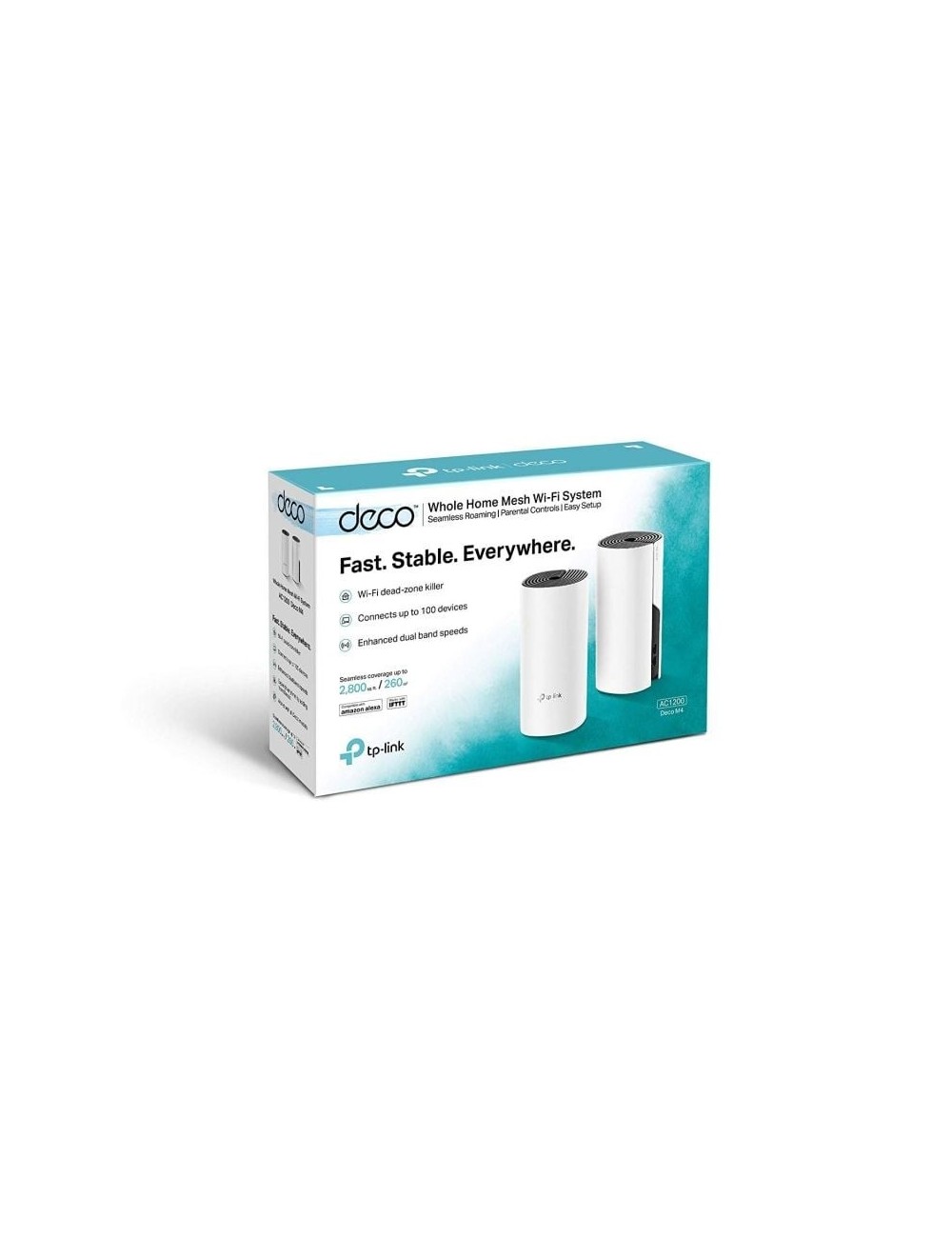 Sistema Mesh TP-Link Deco M4 1200Mbps/ 2.4GHz 5GHz/ Pack de 2